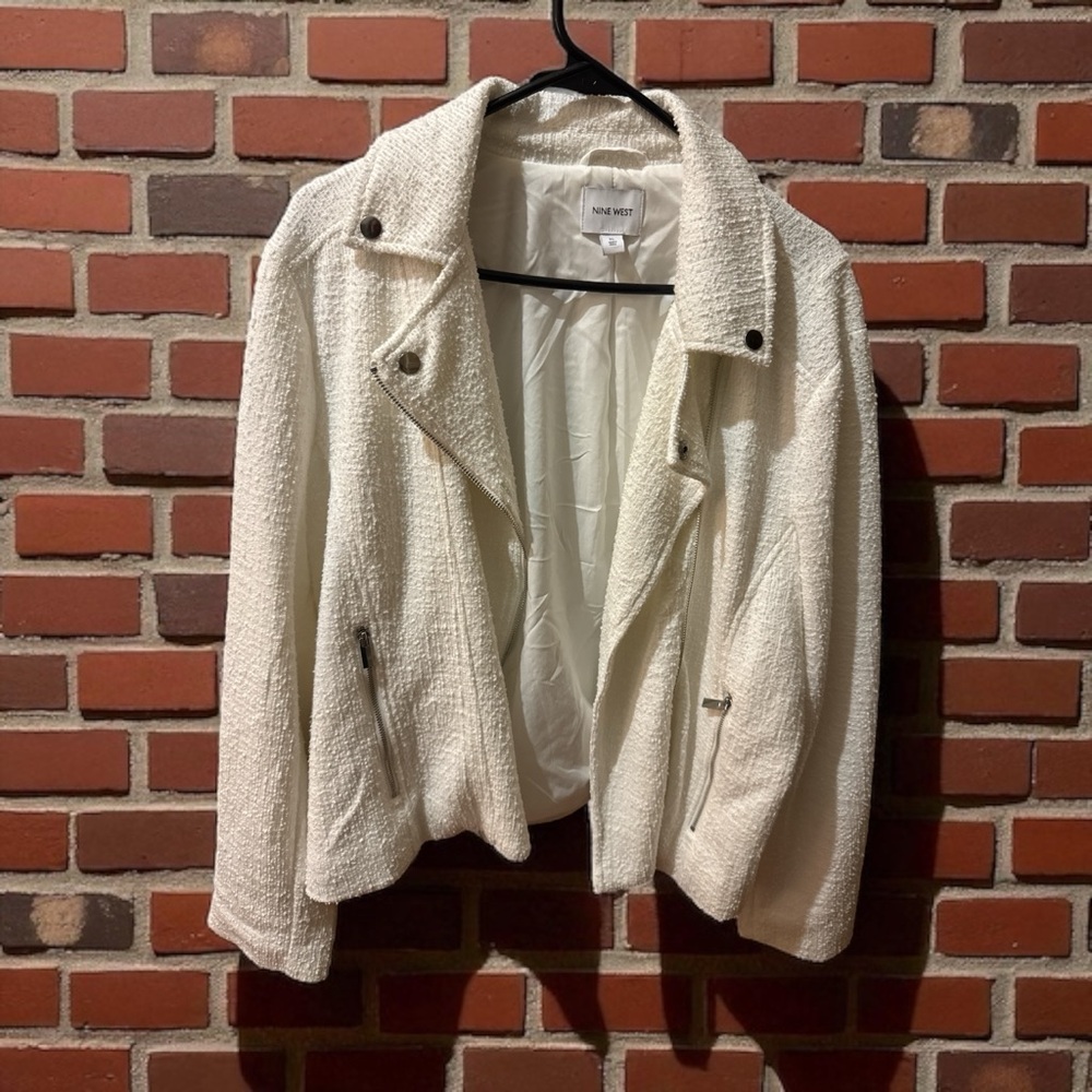 Nine West Cream Teddy Jacket